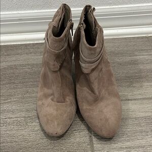 Alex Marie Women's Suede Ankle Booties - Taupe